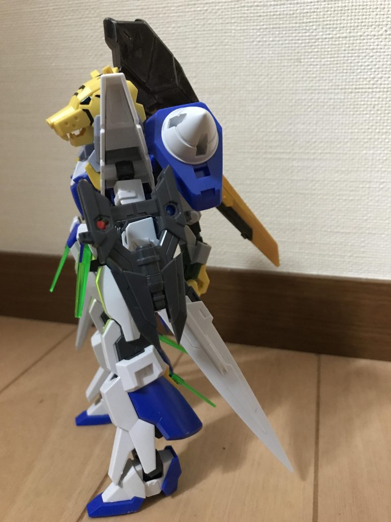 工夫点は、色々なジャンクパーツを組み込んだことです。あとは、虎の頭に髪型を整えたことです