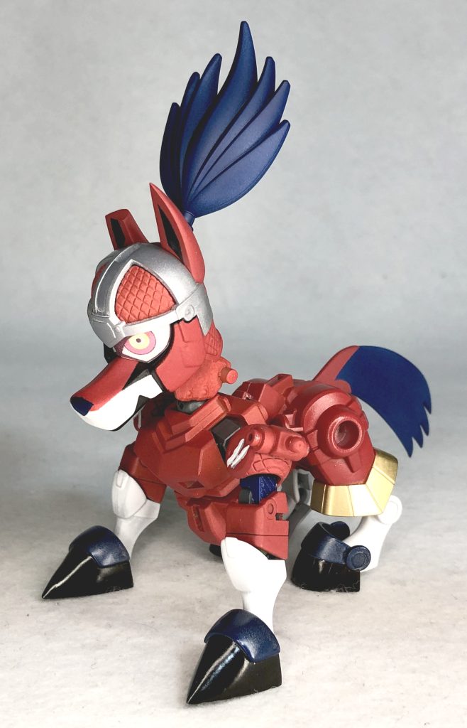 MA軽装（れきせんのゆうしゃ状態）ナイトガンダムのケンタウロス足腰をうまく使い四足の形に落とし込みました！