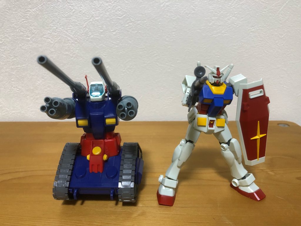 ガンダムと一緒に。ガンキャノンも揃った写真はまた後ほど。