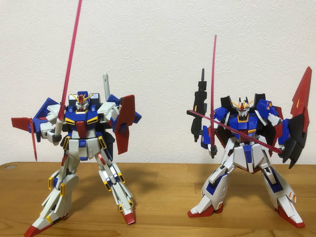 ここからはΖガンダムとのツーショット。