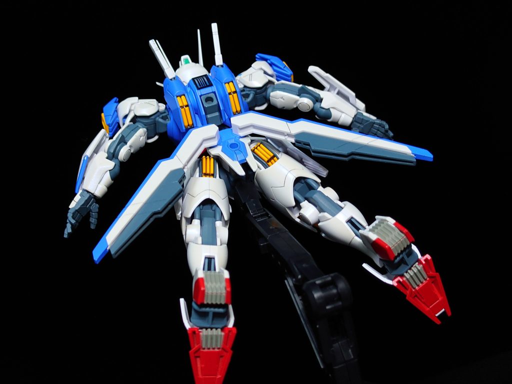 OPでミオリネの上を飛び行くエアリアル。肉抜き穴埋めは今後の課題(汗