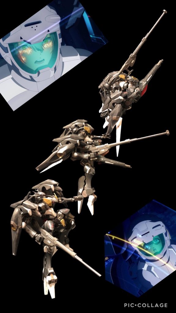 チュチュ「可変して突っ込んで来るぞ！？」ミオリネ「最初の可変と違うじゃないのよ！？」oyz「アレは簡易ファイター形態よ〜。最初のファイター形態はtypeレイブン、今のがtypeフラッグよ。可変までの機構が簡単だから強襲に向いてるわ。加速性能はtypeレイブンより劣るけどね。」スレッタ「や...やらせません！」エラン「ムダだ！スレッタ......マーキュリー！！」スレッタ「あう！？」ニカ「ああ！エアリアルのバックパックが！」エラン「コレでもう可変は出来ない...筈だ！」