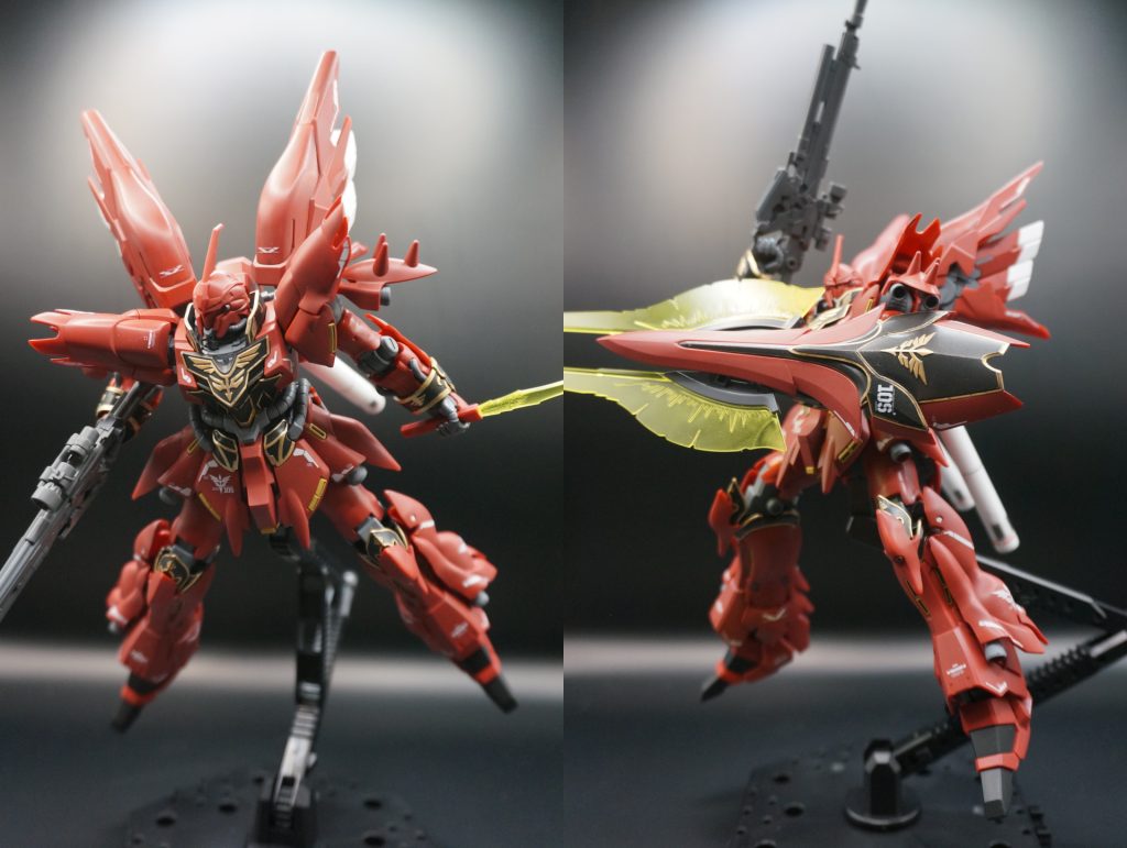 【初塗装】HGUCシナンジュをガチ初心者がエアブラシ塗装–5枚目/制作者:YYKNTN