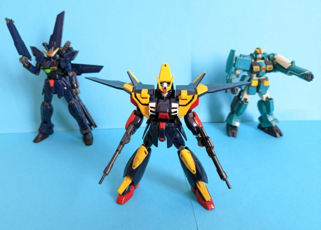 このようにウイングを上げた状態だとトルネードガンダムというよりザンスパイン感が強めです。