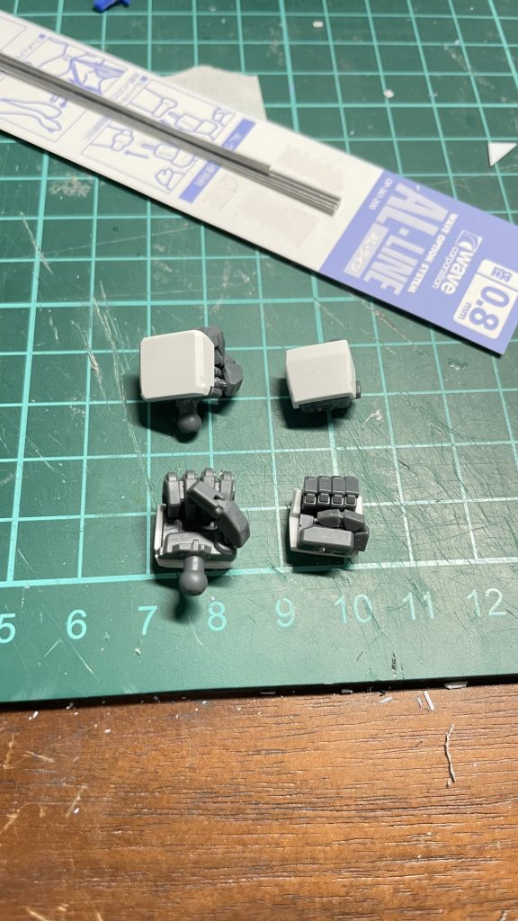 拳のは角度付けられるように軸を移植！