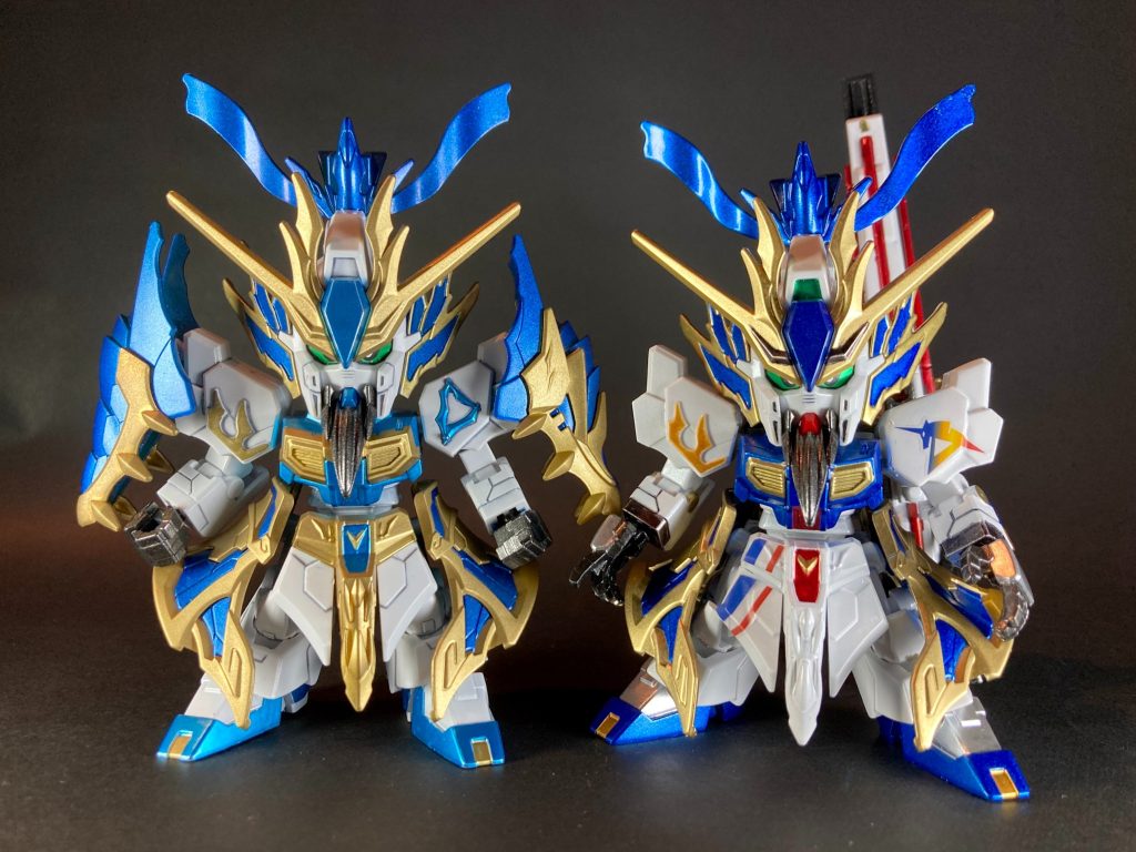 3年半程前に制作したギ・エリア水色カラー版の関羽雲長νガンダムと