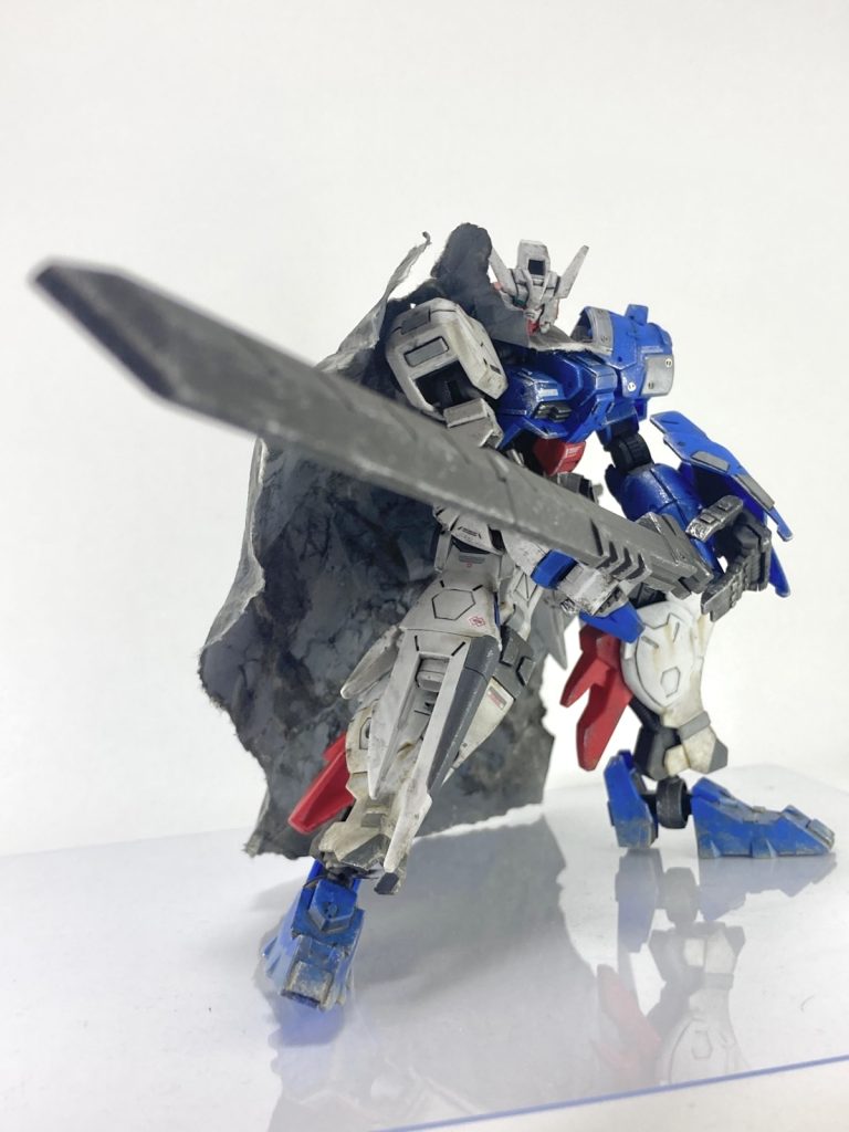 武器を持たせてのポージングはムズいです(´•ᴗ•;ก)