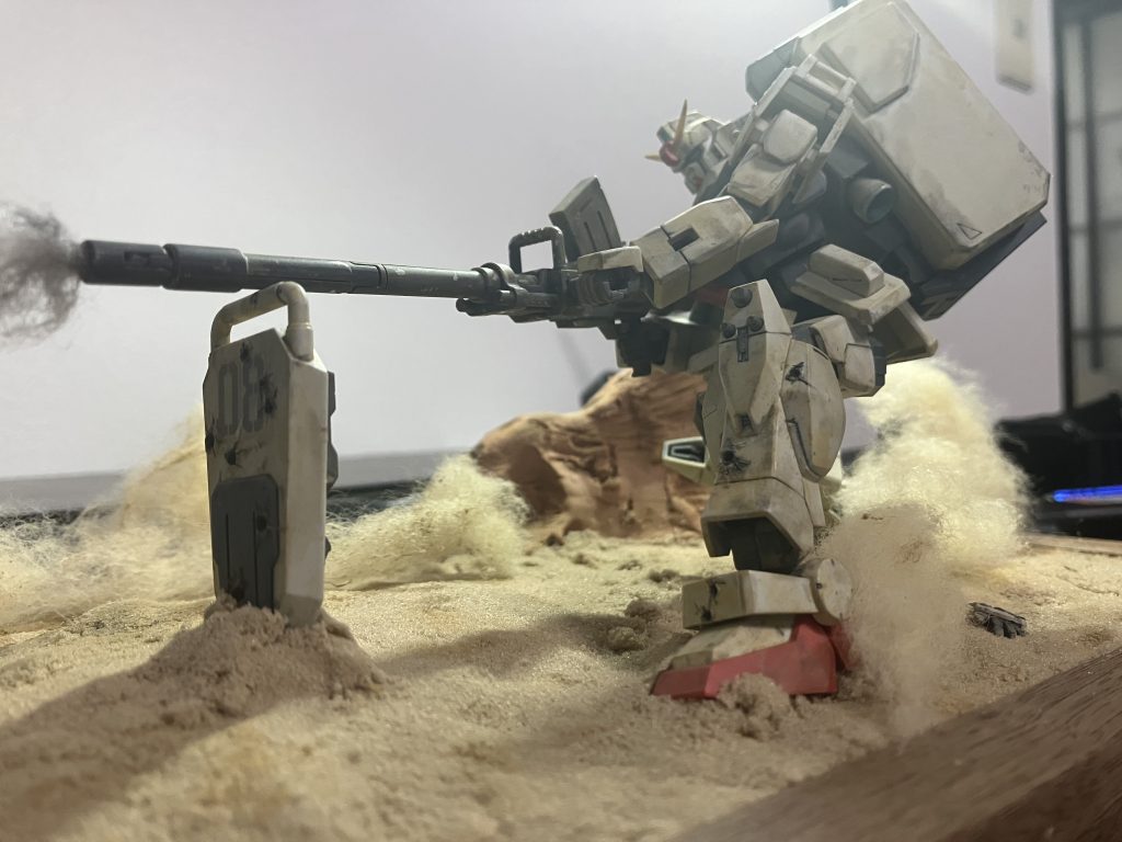 個人的な感想なんですが、08OPといえばこのシーンかなぁと思い、初挑戦のジオラマです。