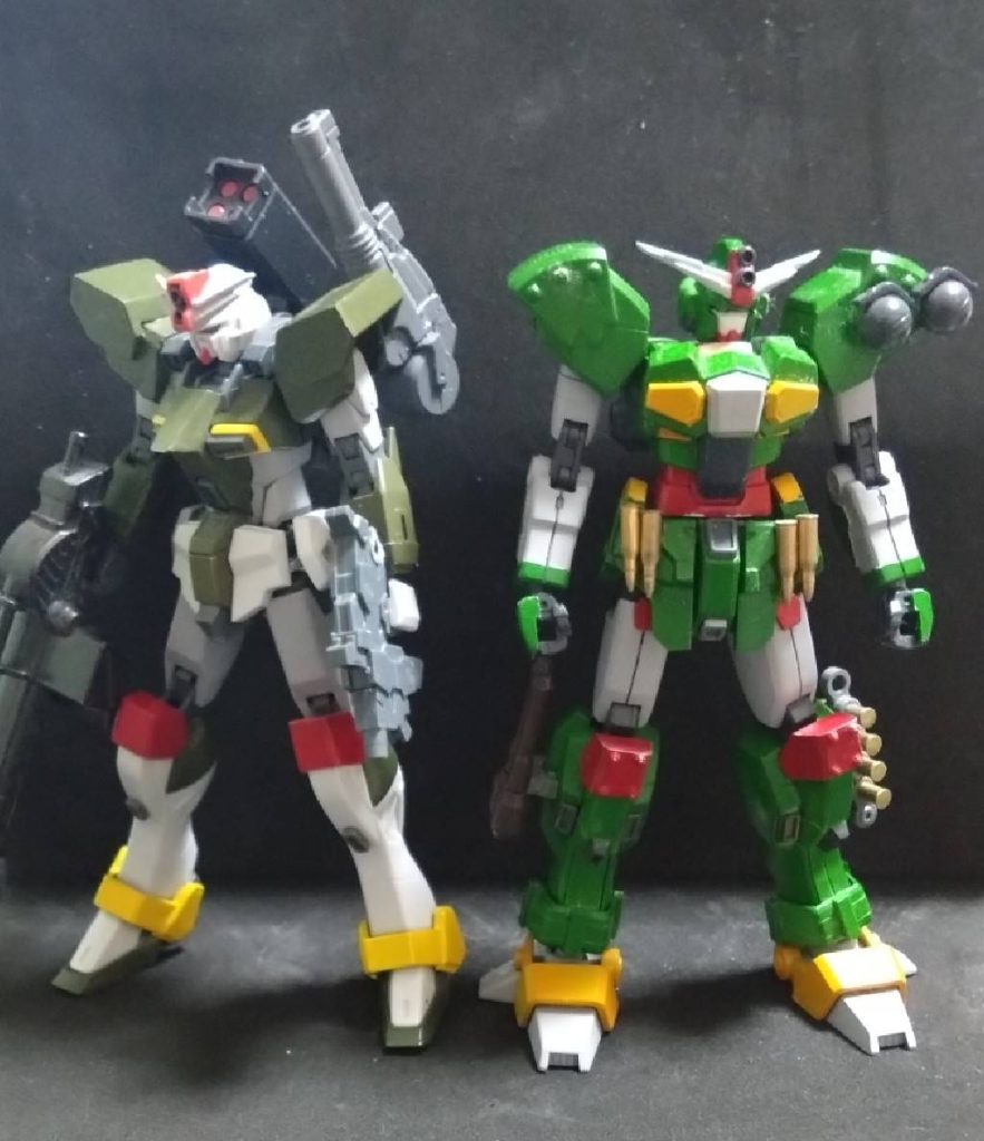 以前制作したコマンドガンダムリアル頭身との対比