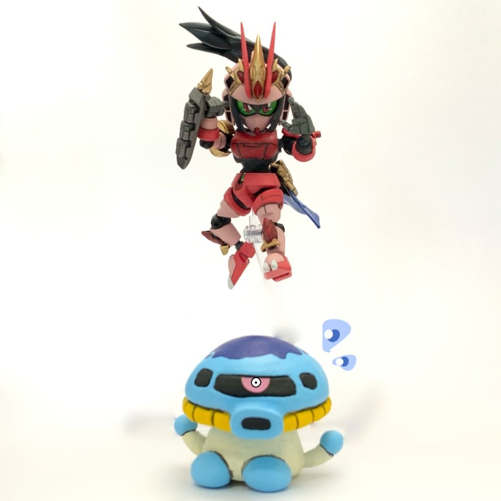 武「アナタは危険！可哀想だけど覚悟しテ！」菌「きょろー！！」