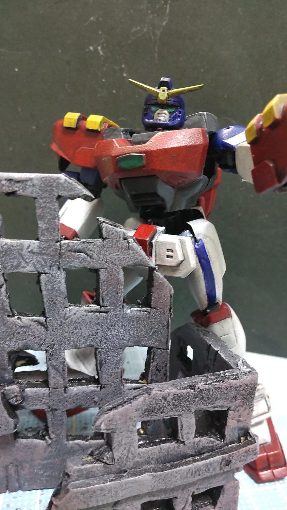 ビルも百均素材です。