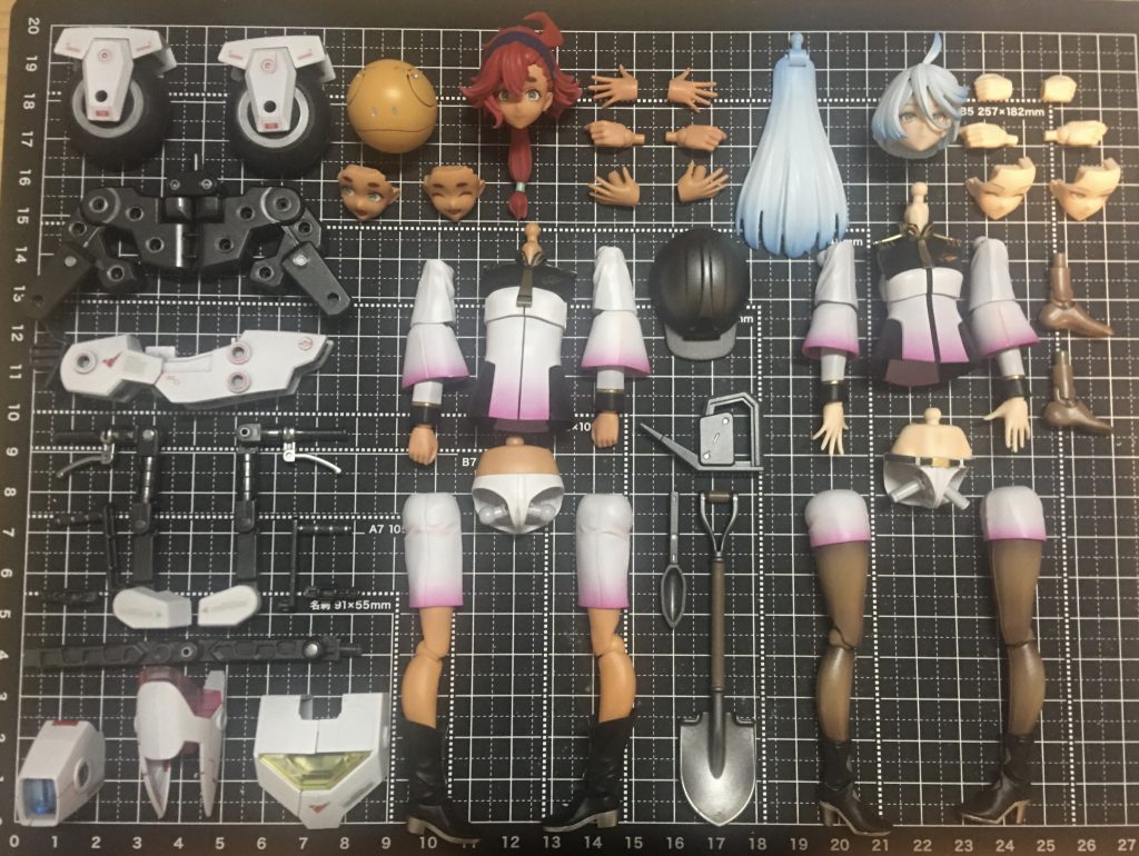 今回、3キットを一気に作成しました。パーツ数が少なく非常に作りやすかったです。