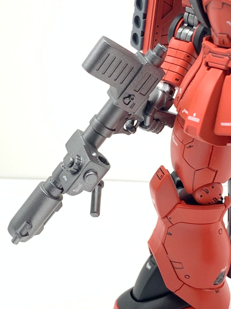 武器は、ジョニーライデンといえばこの武器。MSVのゲルググのキットから持ってきました。