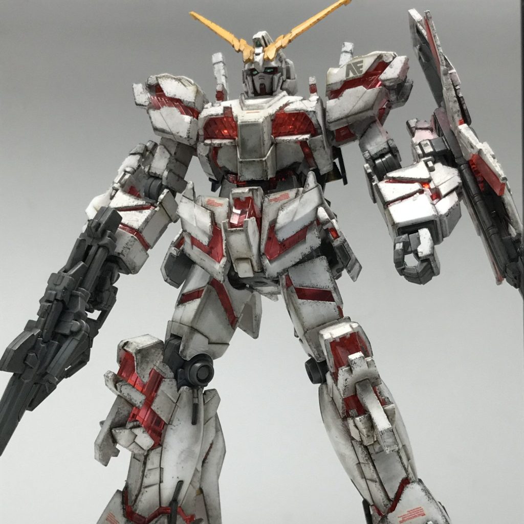 HG ユニコーンガンダム（デストロイモード）無塗装 お手軽ウェザリング