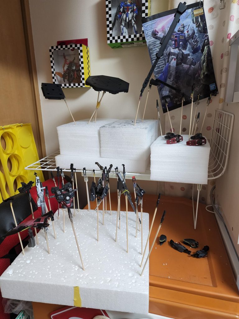 友人に送った製作途中画像。