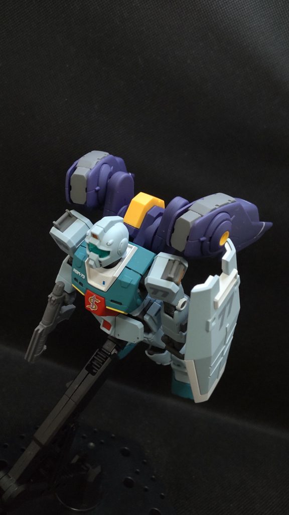 水星の魔女キットは共通ですが、同じ規格なら他にも付けれるよね…と言うわけでジムにも(笑)