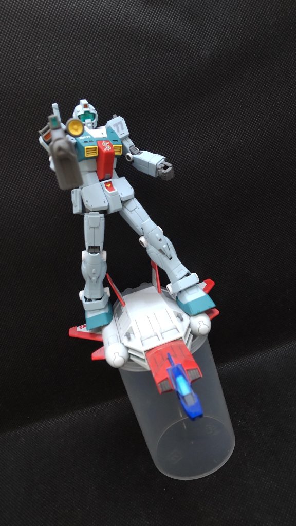 仕様違いですがコアブースターに乗せて劇中再現(笑)やっぱコアブースターに乗るのって無茶だと思う(笑)