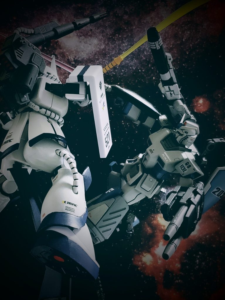 そして、この数週間後に開始される『ソロモン攻略戦』でハインツ・ベア中尉は待ち望んだ『白いザク』との再戦を果たす事となる……💫以上、G-3ガンダム中期型 C typeにまつわる私の妄想イメージでした~😊🎶