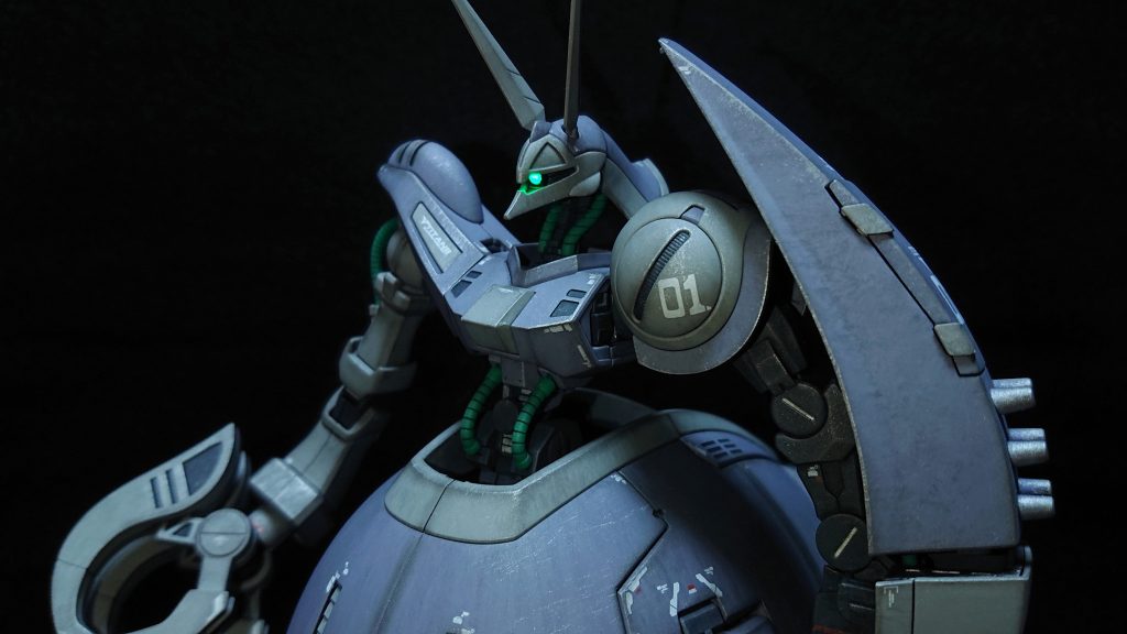 デカールはRGガンダムMarkⅡのものとハイキューパーツのものを使用しました。