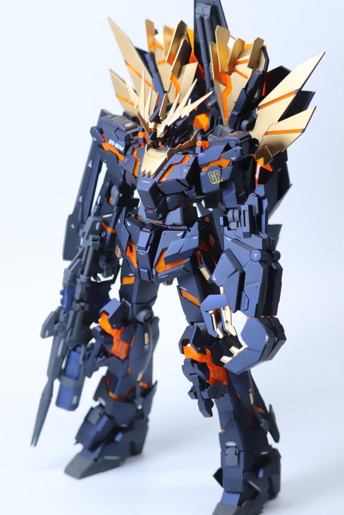 ノーマルのバンシィで作成予定でしたがどうしてもアームドアーマーも合わせてモリモリにしたかったので追加してます。