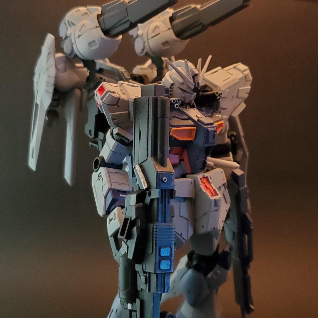 最近ガンダムseedを　見終わりまして　プロビデンスガンダムが気に入ったので　イメージした色合いにしました。最後までご覧いただきありがとうございました。よろしければ他の作品もよろしくお願いします。