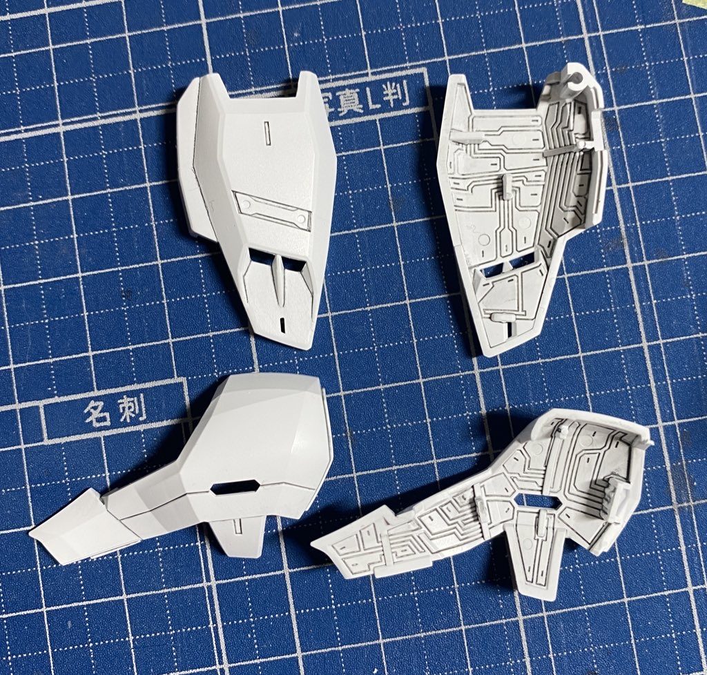 見えない装甲裏のスミ入れ自己満足の世界