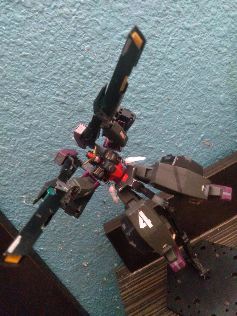 The hyper bazookas can dock with the GN cannons for even more powerful particle beams