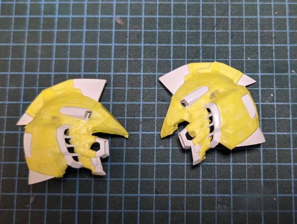 塗り分けはマスキングで結構マスキングして疲れる🤣