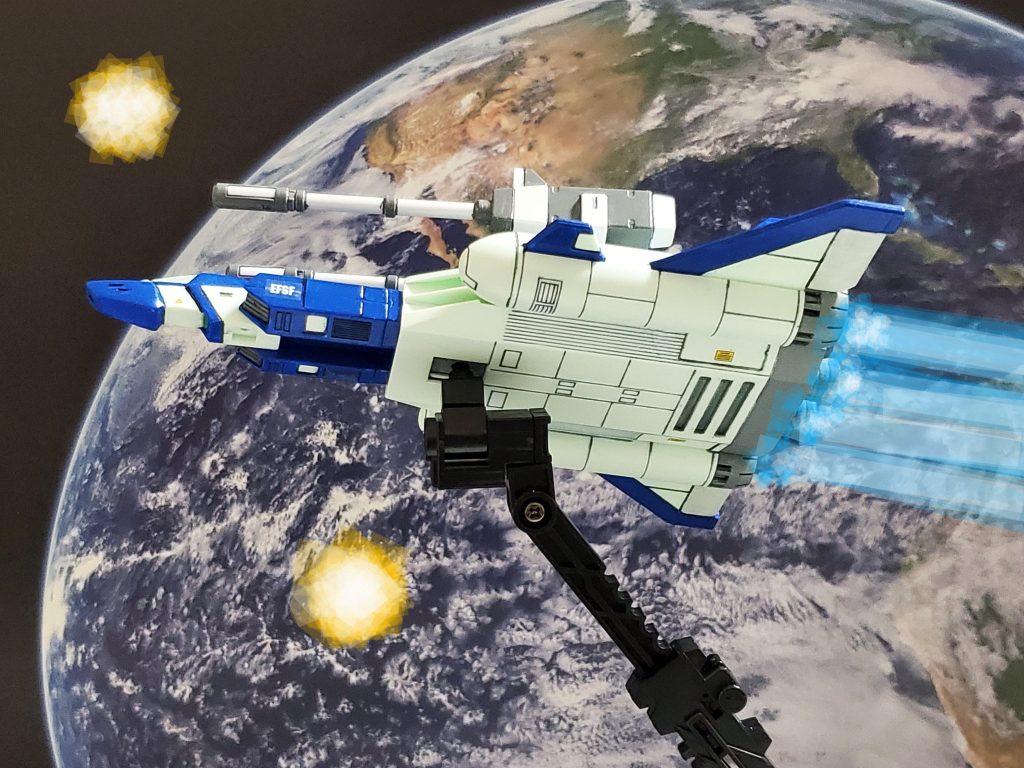 航空機エースのテキサン・ディミトリー中尉に配備されたコア・ブースター✨この機体はフィフティーンキャリバー搭載の特別仕様🎶