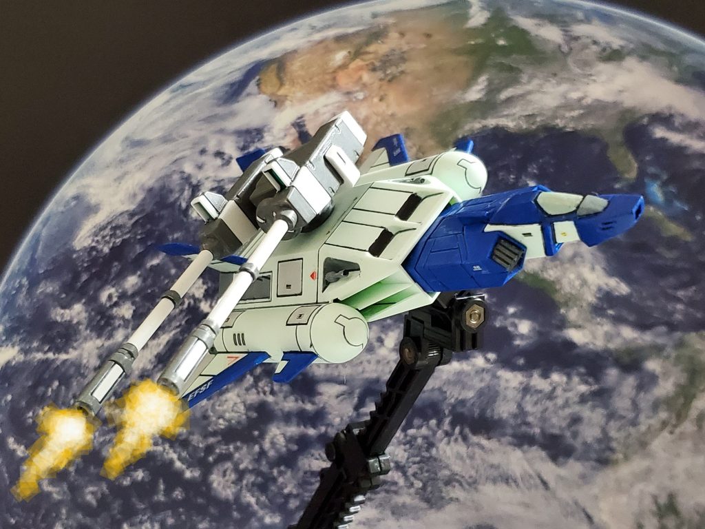 フィフティーンキャリバーの可動域は360度❕飛行しながら側面、後方も攻撃可能👍✨この武装もあり、さらなる戦果を挙げるディミトリー中尉🎉