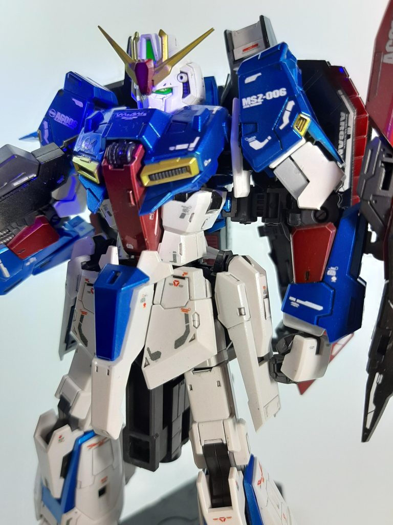 RG Zガンダム　メタリック塗装–2枚目/制作者：孤独のプラモ