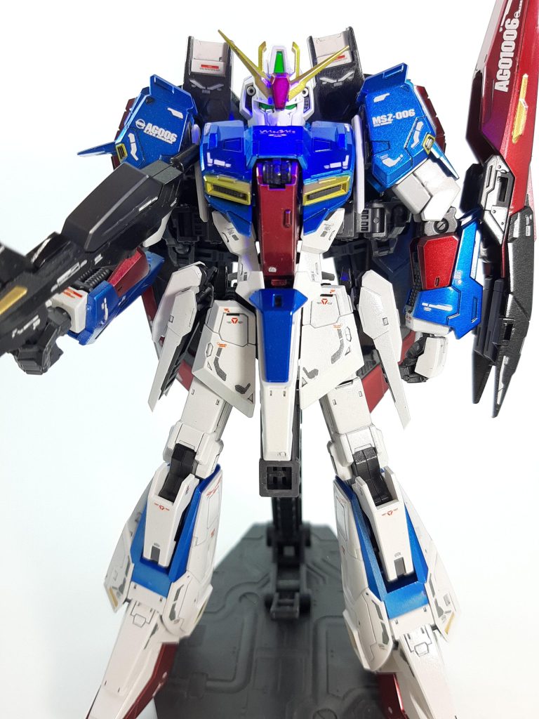 RG Zガンダム　メタリック塗装–3枚目/制作者：孤独のプラモ