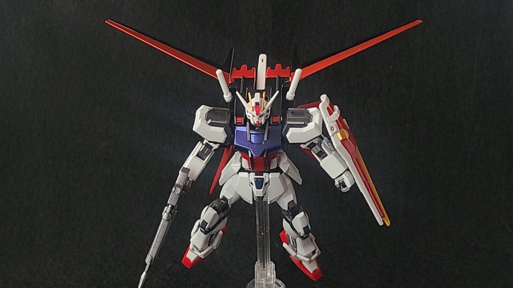 入門用キットであるEGですが、結構楽しめる良キットだと改めて感じました。そのまま作るも、改造や加工のベースにするも、塗装の練習にするもよし!あとはEGでストライカーパックの武器セット的なもの作ってくれると嬉しいのですが・・・バンダイさんなんとかなりませんかねぇ?冒頭にも書きましたが、久し振りにSEEDを見て気分も盛り上がったのでもう少しSEED系作ろうか・・・と思っているのですがどうなる事やら。最後までお付き合いいただきありがとうございました。