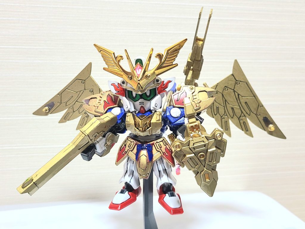 そして金色の羽衣装着!