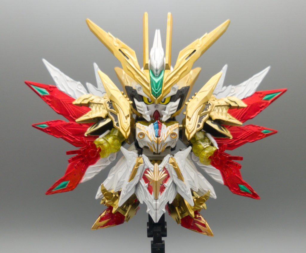 真駆参大将軍風カラーのスペリオルストライク フリーダムドラゴンです。SDWHでMk-IIIはアーサーで登場しているので、演者かぶりを避けるためにムシャワールドイメージカラーとしました。