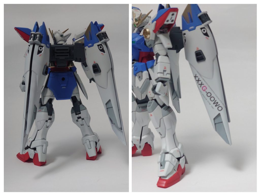 背面と側面。ウイングのデカールは自作してみました。どうしてもこれをやりたかったので形になって満足です。