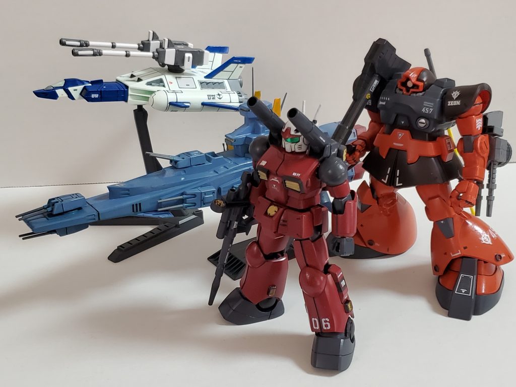 最後は今回の共演者たちと共にご挨拶です✨今回はメインのガンキャノンよりも共演者の方々の制作の方が大変だったかも…😅💦今回も最後までご覧下さり、ありがとうございました~✨感謝感謝です🙇🎶