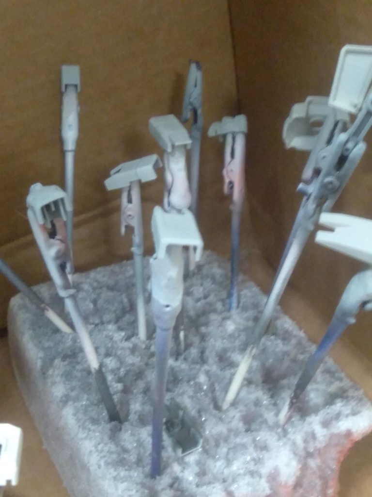 In the process of painting