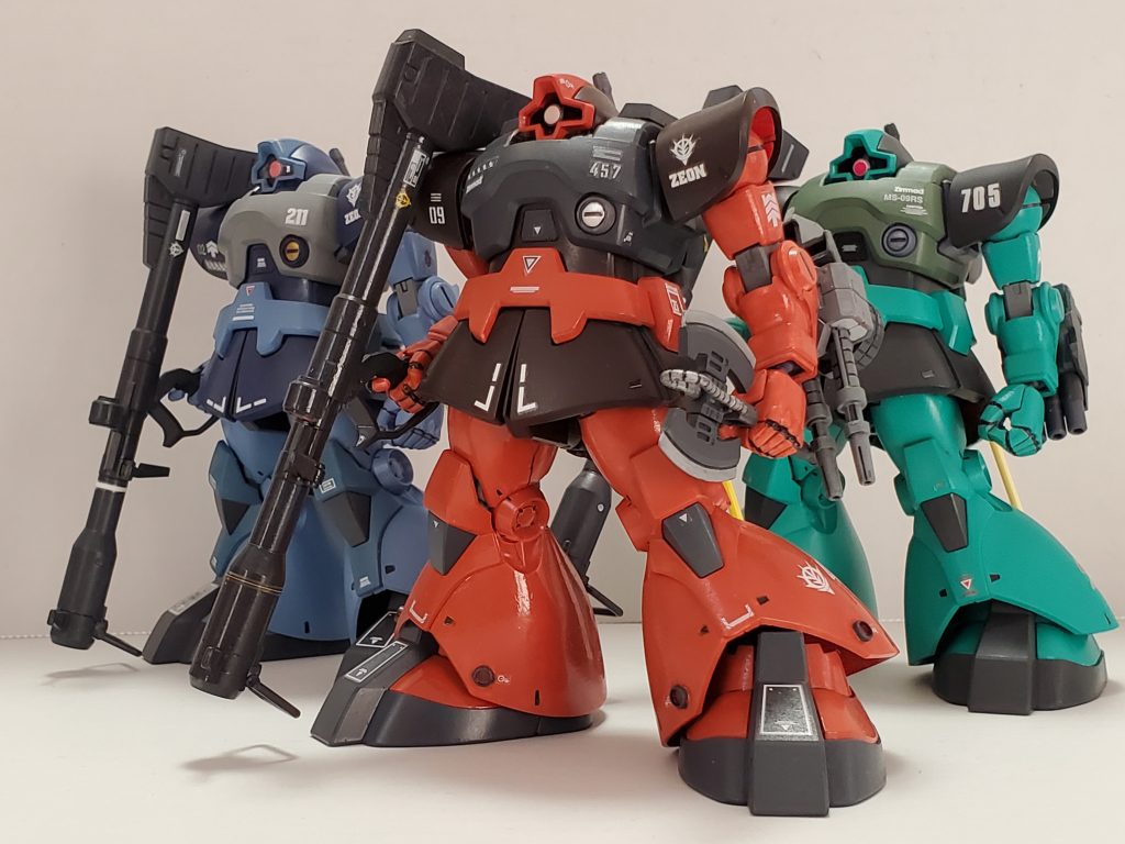 最後は、これまでに投稿したドム君達でご挨拶です😊🎶あと2機でゴレンジャーになりそうな勢いです😅💦二日連続の投稿となりましたが、お付き合い下さりありがとうございました🙇✨