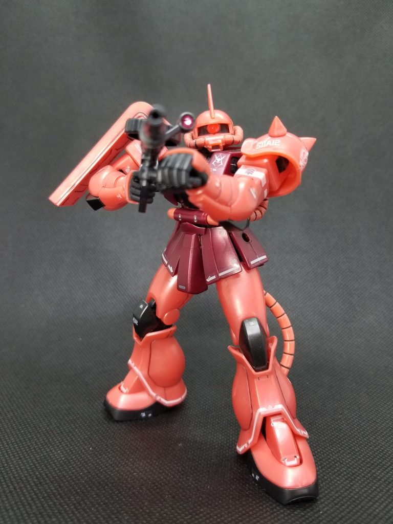 ザクマシンガンで攻撃イメージ(地上)。