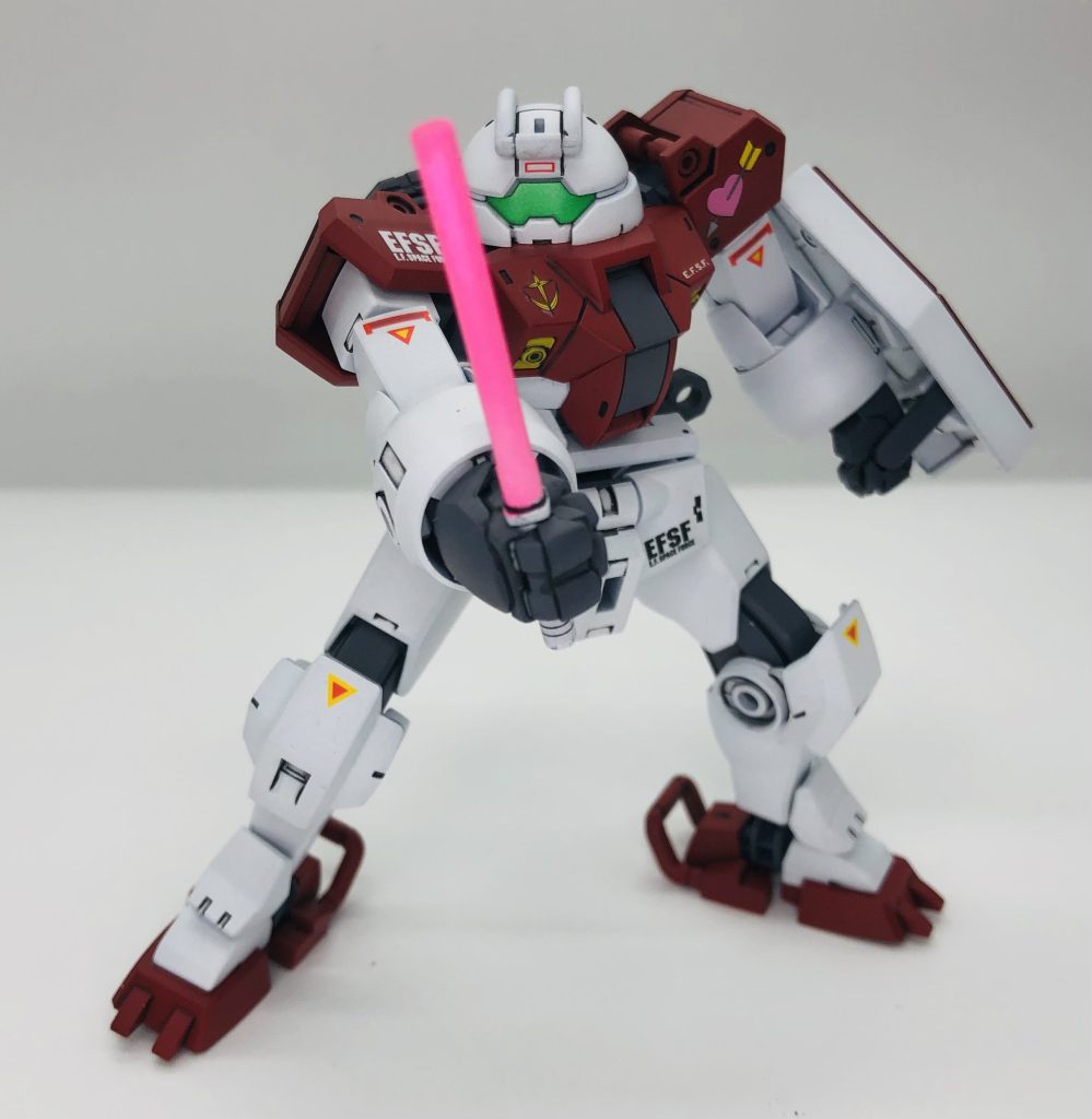 棒状の武装をビームサーベル風に塗装したらサイリウム振ってるみたいになりましたw