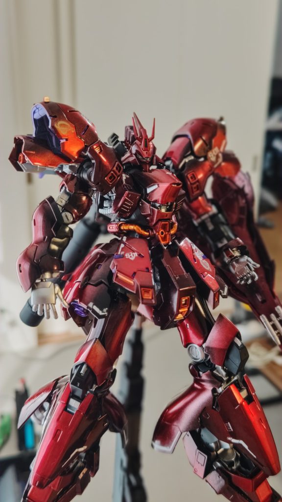 RG サザビー νガンダム マットキャンディグラデーション塗装 完成品 