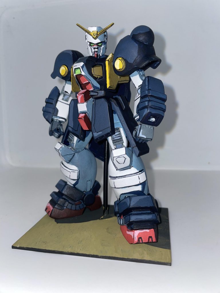 正面はこんな感じです。改造箇所はストーリーで公開しています。足を伸ばしたり太くしたり、