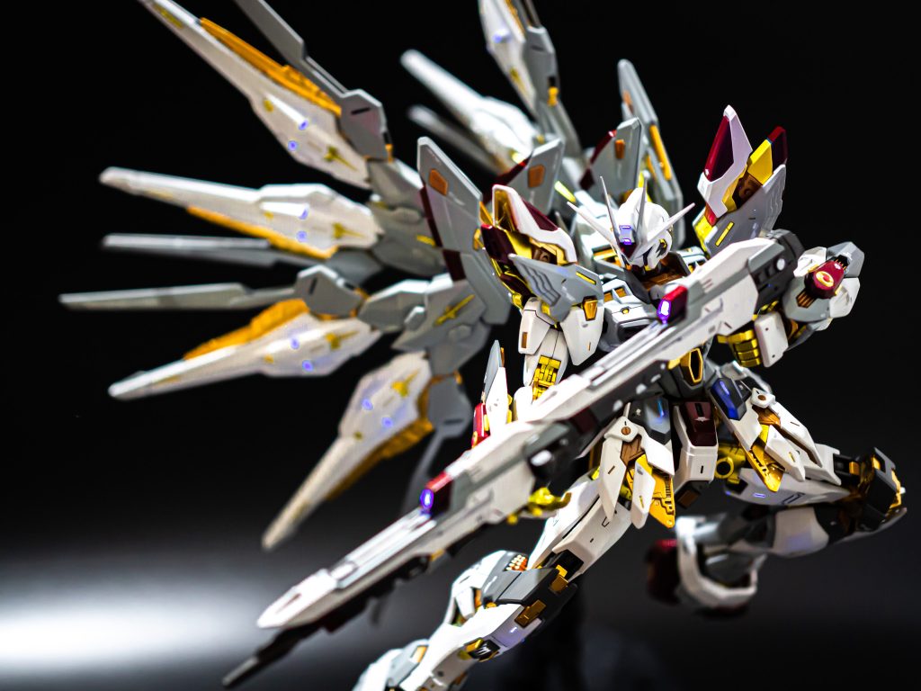 ビームライフルの射撃も様になりすぎる、、、