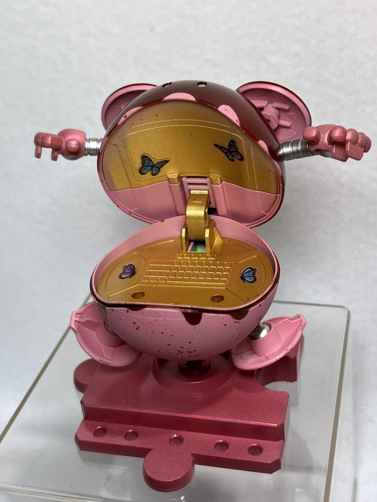 口の中にハートのシールでも貼って、ラッピングして嫁さんにプレゼントします。