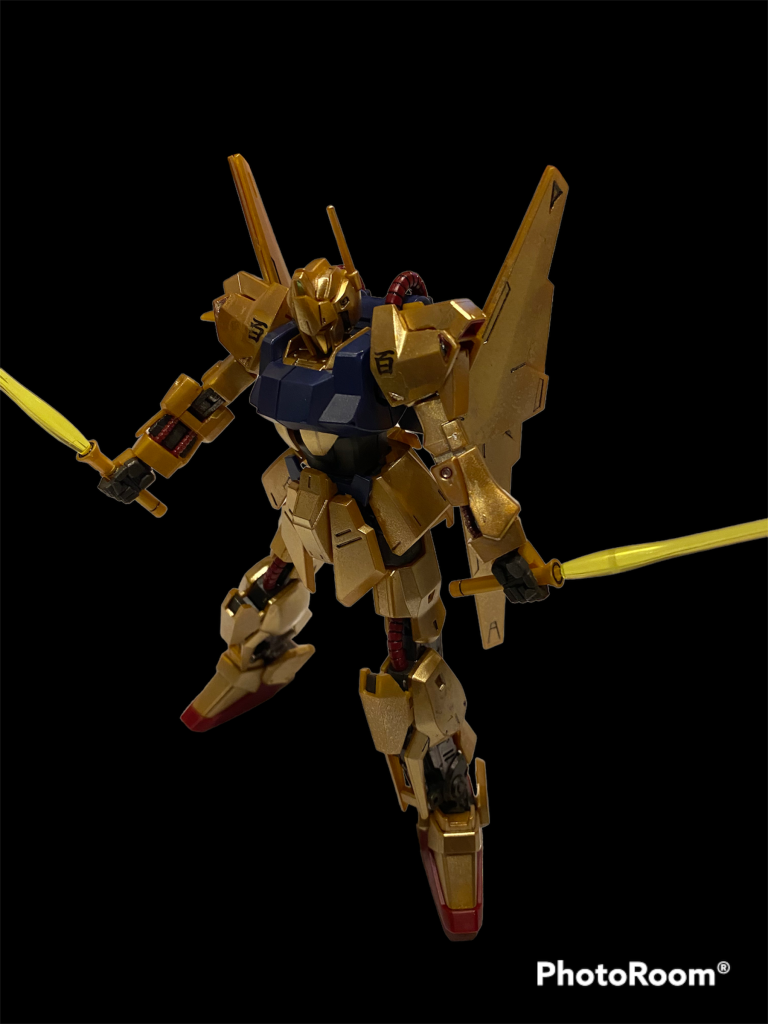 HG百式　イエローゴールド全塗装–4枚目/制作者：@jhonkosu