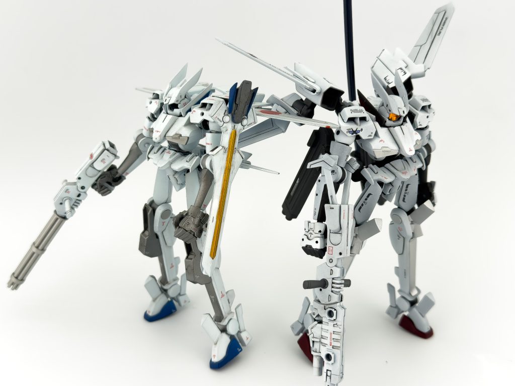 以前制作したフラッグと。白は200色ありますね。以前は白+グリーンでしたが今回はブルーをほんのちょっぴり足しています。通常のフラッグのかなり色素薄い感じですね。どちらもスタイルはいじってないのですがウイングでかなり印象が違います。成長できているだろうか...