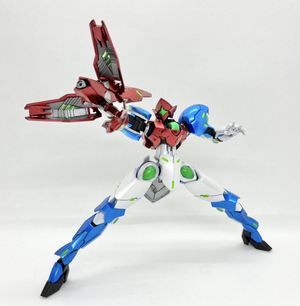 ミカエリスのギミックを見た瞬間から、『これならドレッドverのサムスとオメガキャノンが作れるじゃん!!』と考え、割とすぐやれると思いきや色々と細かい箇所のテコ入れなど、案外時間かかりました_(:3」z)_