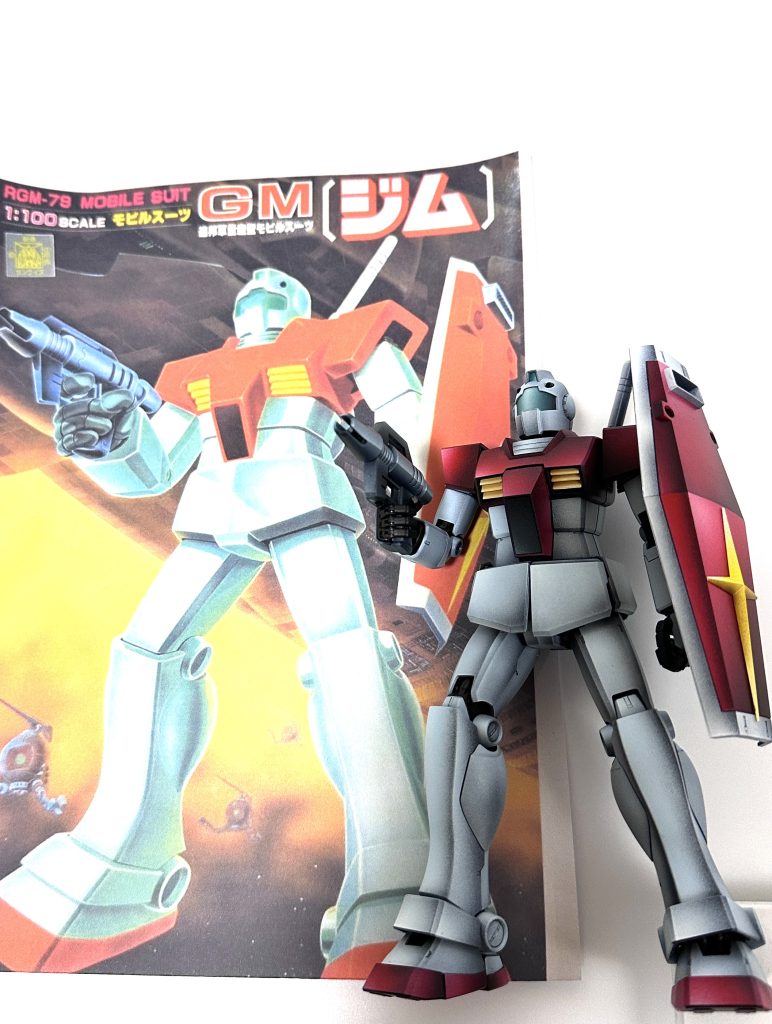 旧キットの箱絵を参考にしています。床に置いた方がグラデが綺麗にでますね。