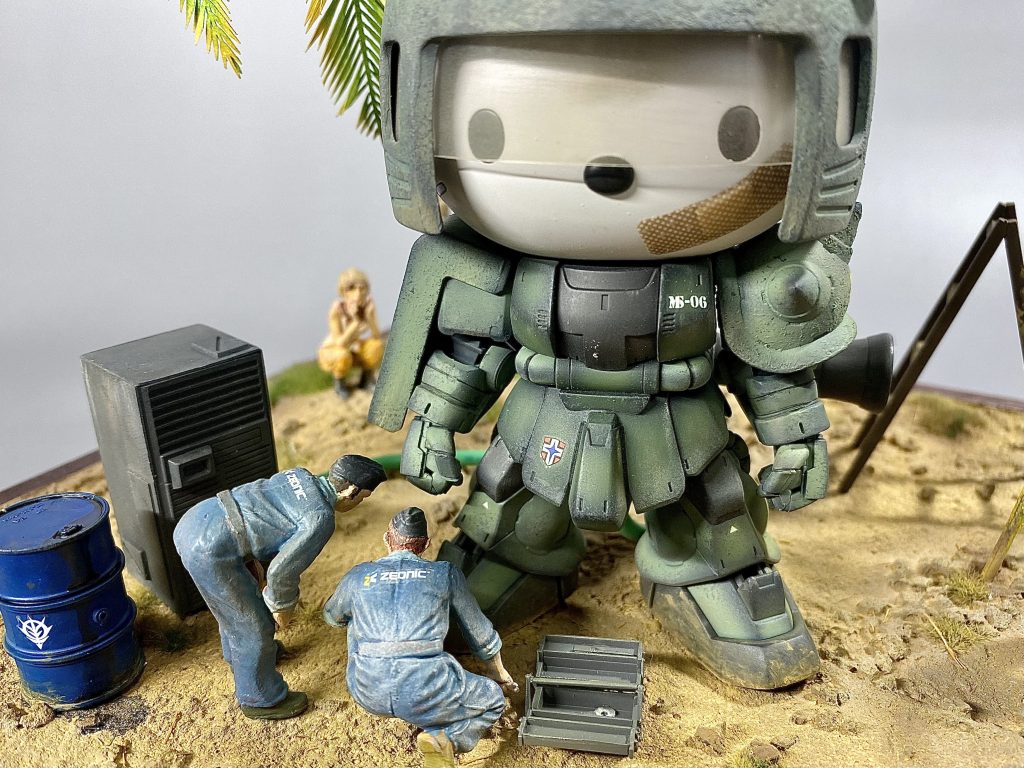 ゲームとはいえなかなか本格的なロボットなので、純正メーカーのエンジニア登場です。